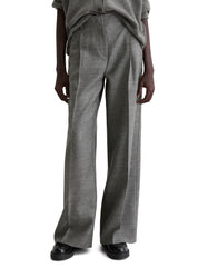 Anzugshose Wide Leg - 930-warm granite melange - Grau