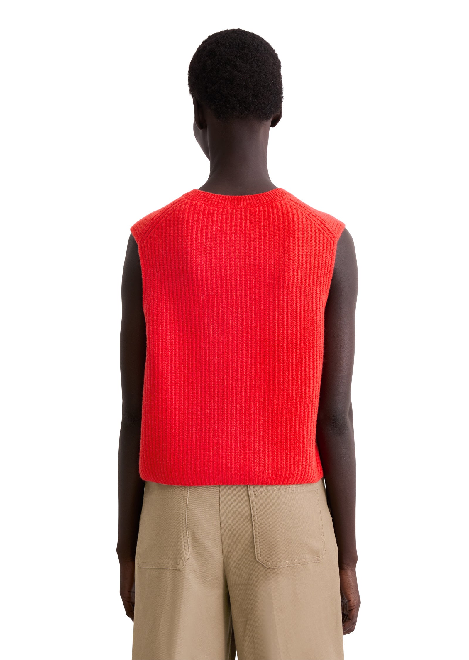 Strickweste aus Wollmix - 351-bright red - Rot