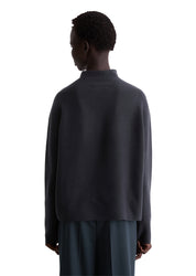 Strickpullover mit Stehkragen - 888-deep night blue - Blau