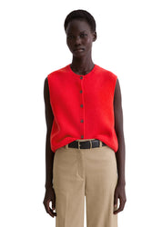 Strickweste aus Wollmix - 351-bright red - Rot