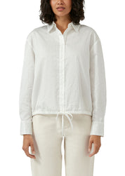 Bluse Relaxed Fit aus Baumwolle - 0210-WHITE - Weiß