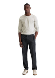 Langarmshirt aus Baumwolle - 910-concrete clay - Grau