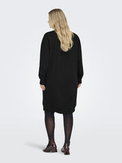 Sweatshirtkleid Midi aus Baumwollmix - Black/GOLD CHRISTMAS TREE - Schwarz