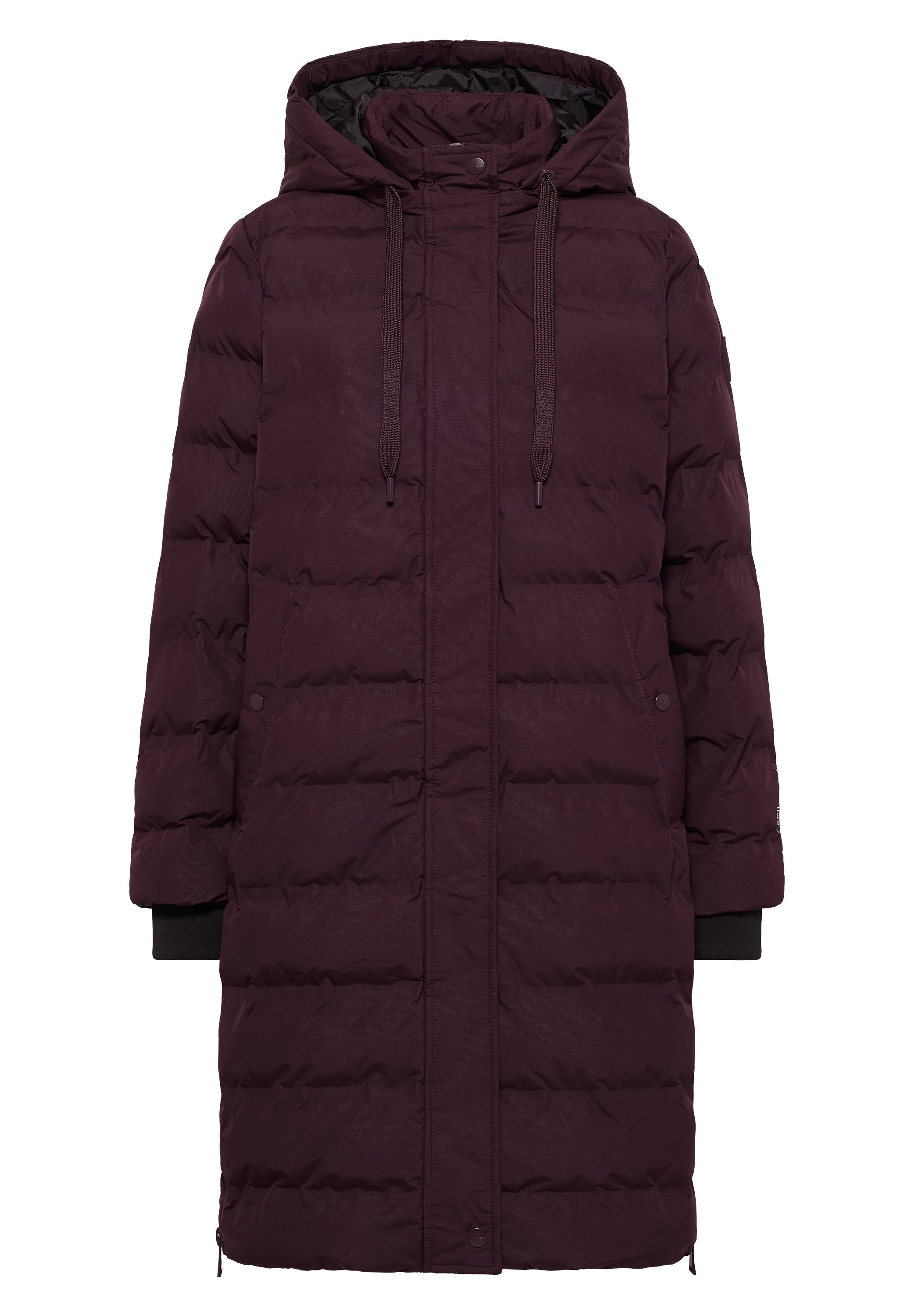 Steppmantel mit Kapuze - 16544 dark plum - Rot