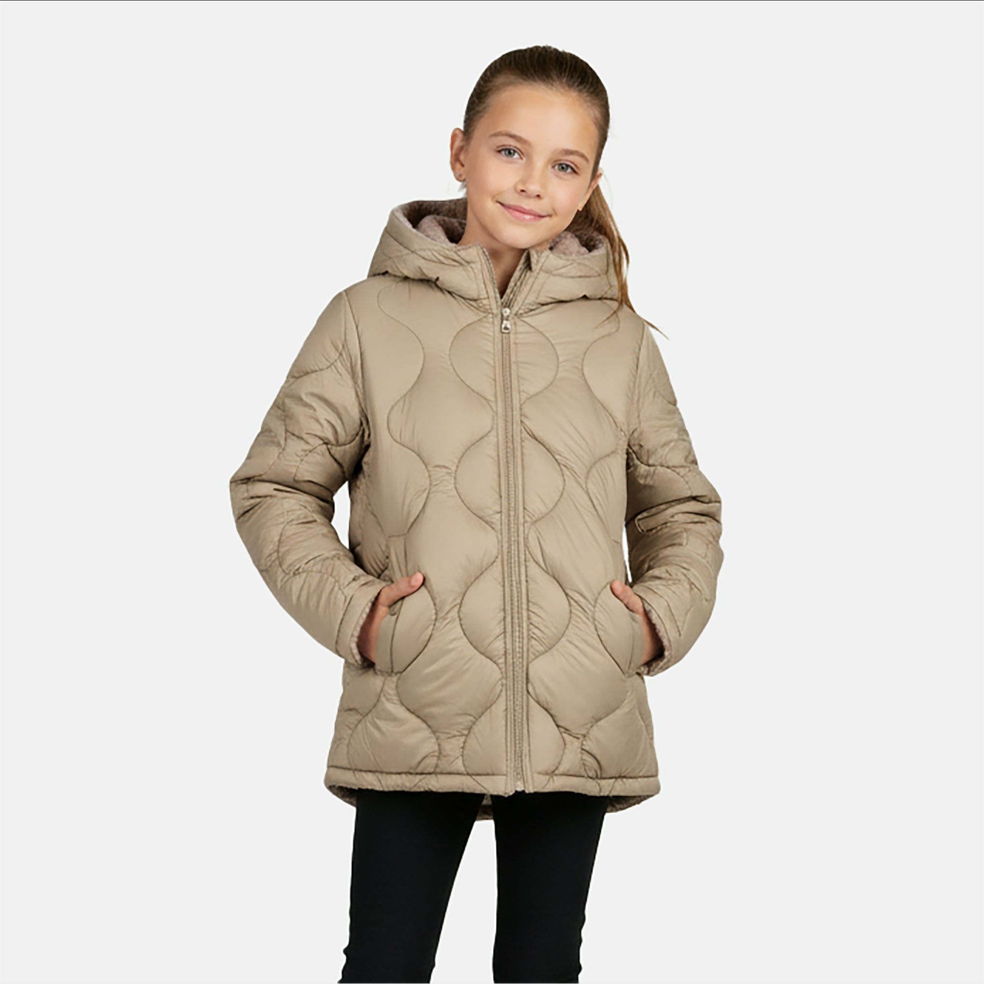 Winterjacke wandbar BAYMIA - 19-Army - Beige
