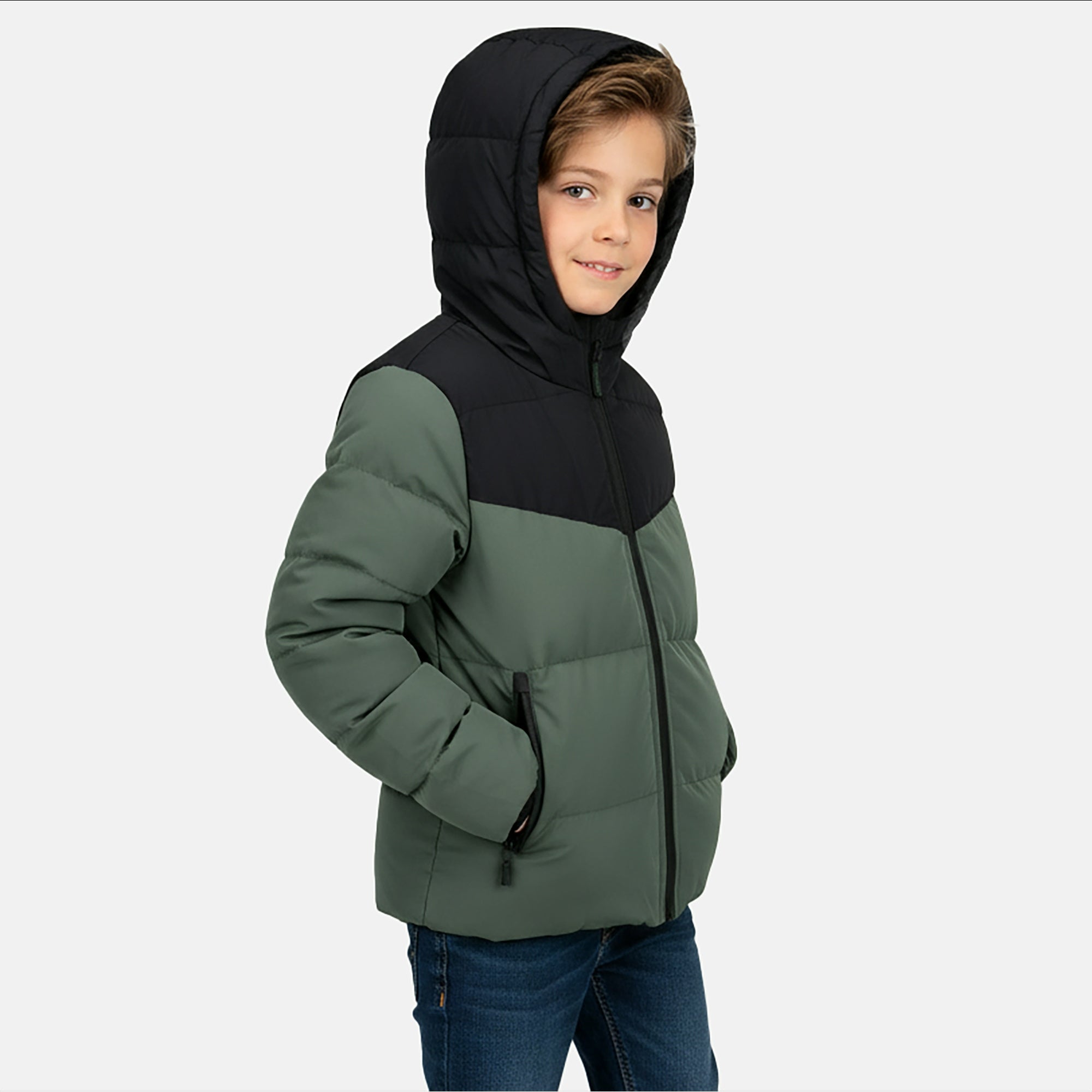 Winterjacke BUSHWICK jr. - 18-Olive - Grün