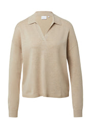 Strickpullover aus Viskosemix - 82W2-BROWN - Beige