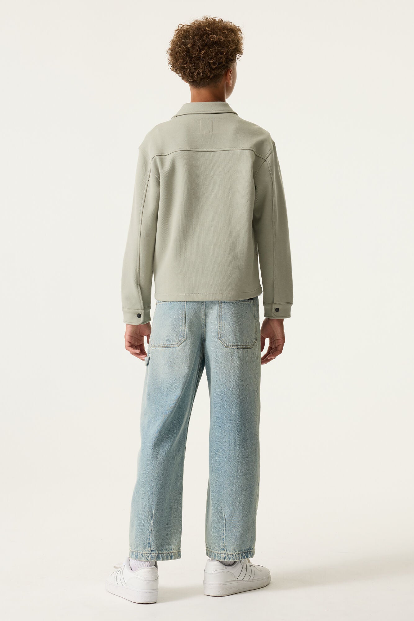 Overshirt aus Baumwollmix - 6726-desert sage - Grün