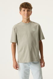 T-Shirt aus Baumwolle - 6726-desert sage - Grün