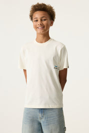 T-Shirt aus Baumwolle - 53-off white - Weiß