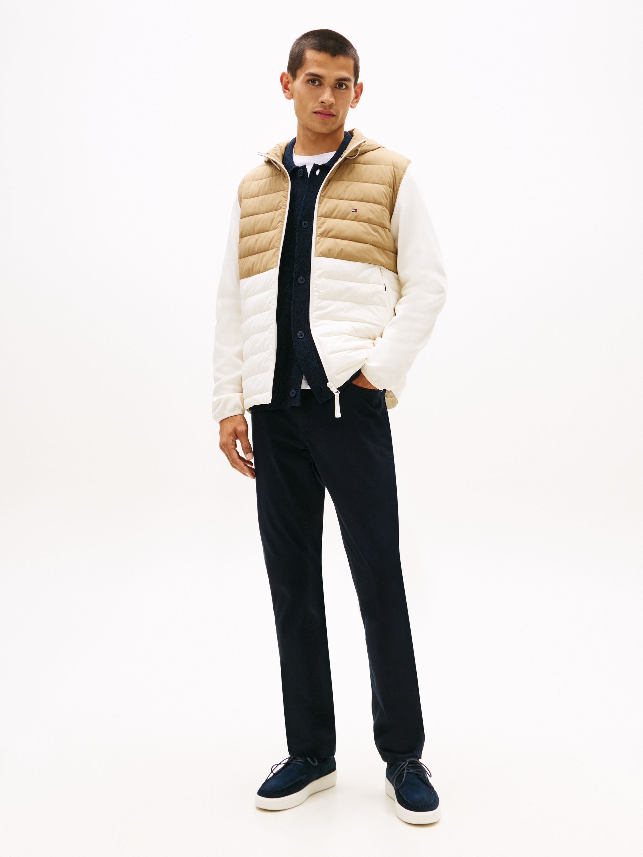 Steppjacke mit Kapuze - 0F4-BEIGE - Beige