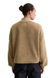 Teddy-Bomberjacke - 750-dusty earth - Beige