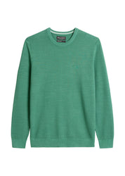Strickpullover aus Baumwolle - 410-botanical green - Grün