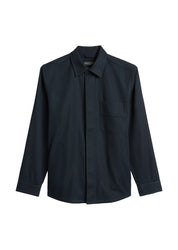 Overshirt aus Baumwolle - 898-dark navy - Blau