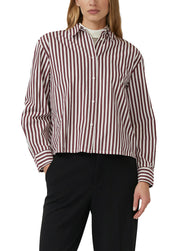 Baumwoll-Bluse Relaxed Fit - 39G9-RED - Rot