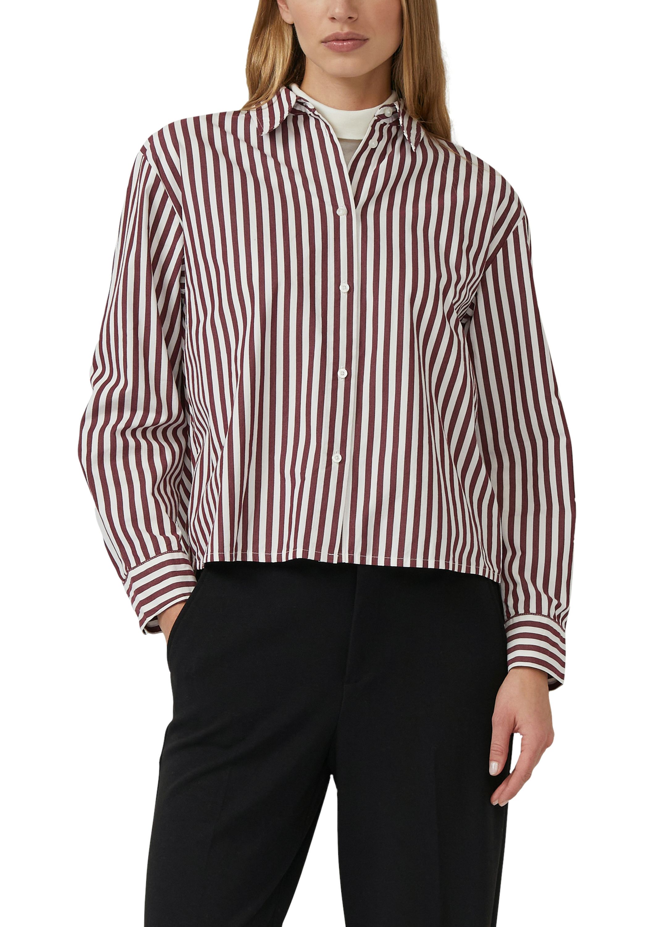 Baumwoll-Bluse Relaxed Fit - 39G9-RED - Rot