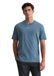 T-Shirt aus Baumwolle - 870-storm - Blau
