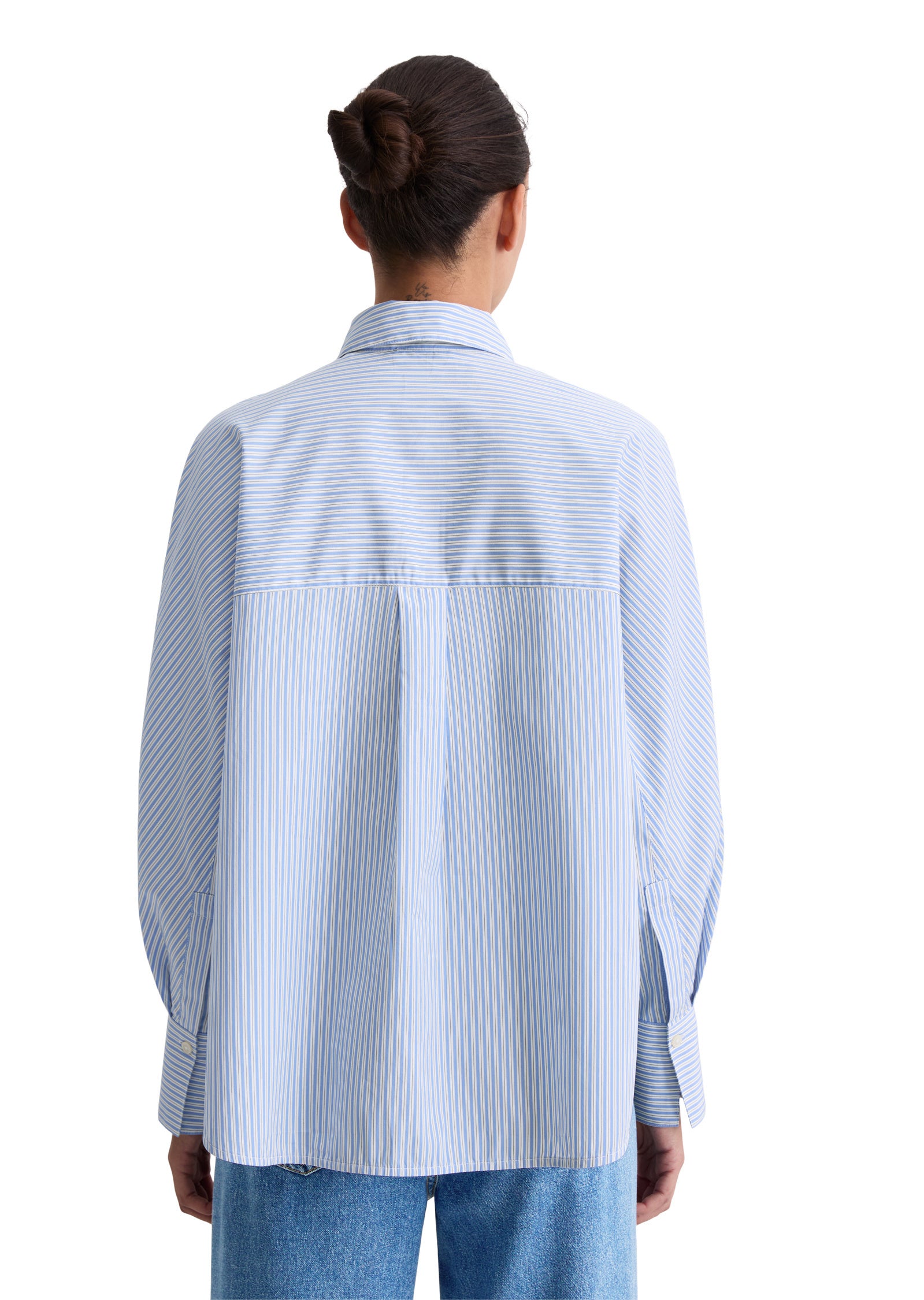 Bluse gestreift Oversized Fit - D04-multi/sunny sea - Blau