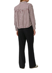 Baumwoll-Bluse Relaxed Fit - 39G9-RED - Rot