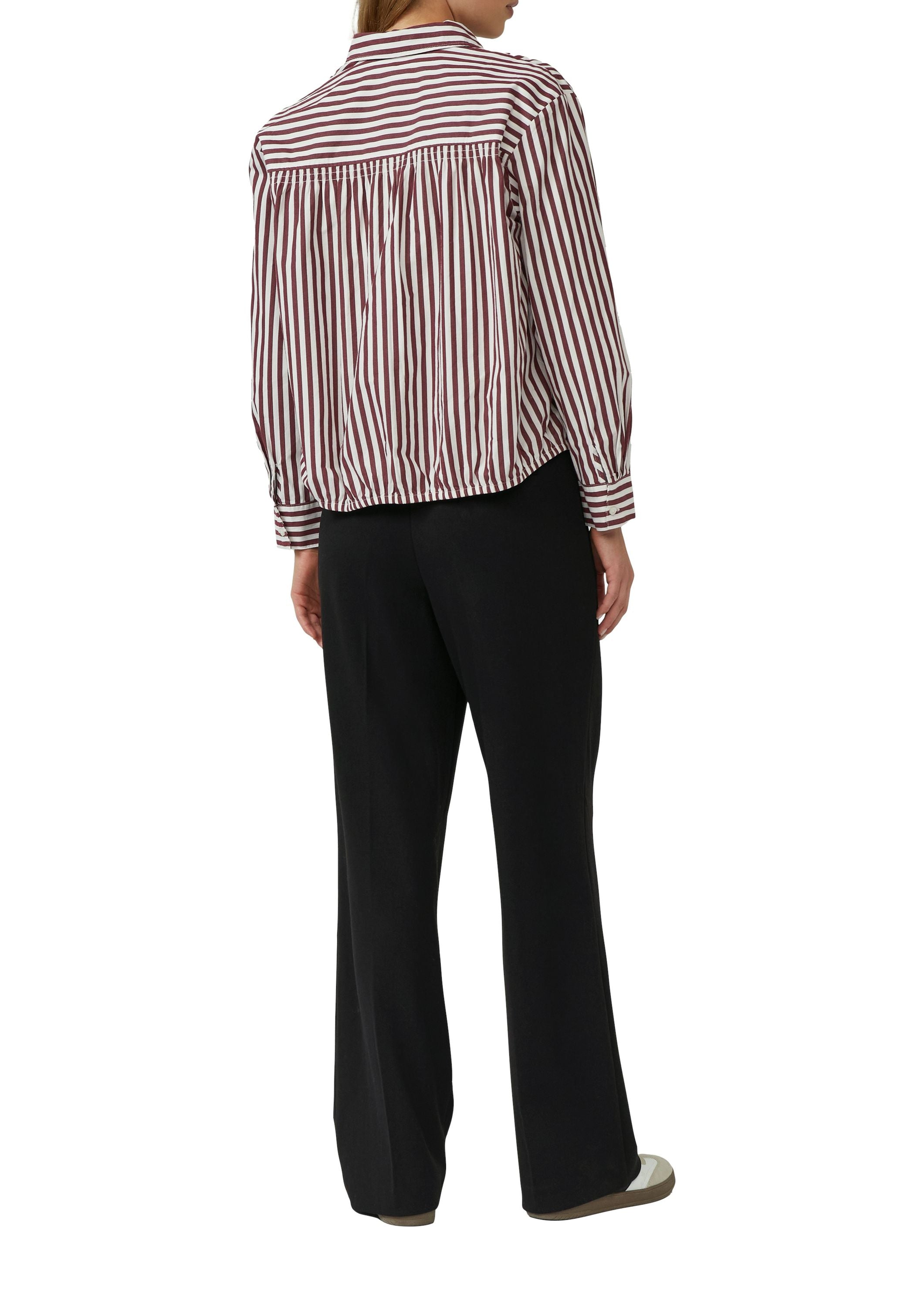 Baumwoll-Bluse Relaxed Fit - 39G9-RED - Rot