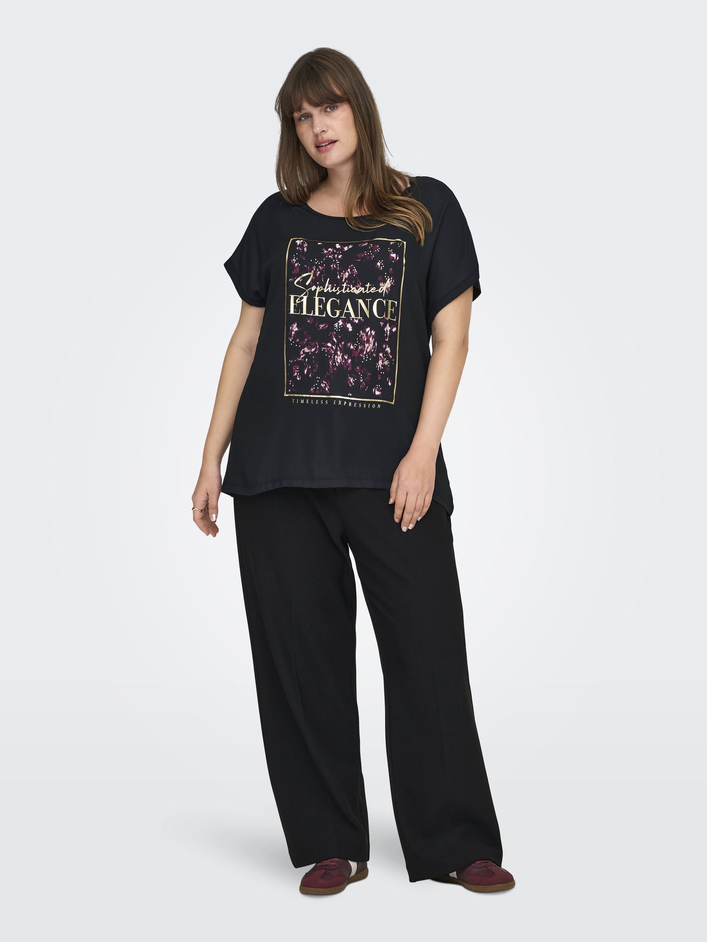 T-Shirt mit Print - Black/ABSTRACT - Schwarz