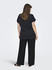 T-Shirt mit Print - Black/ABSTRACT - Schwarz