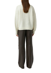 Strickpullover aus Wollmix - 0403-WHITE - Creme