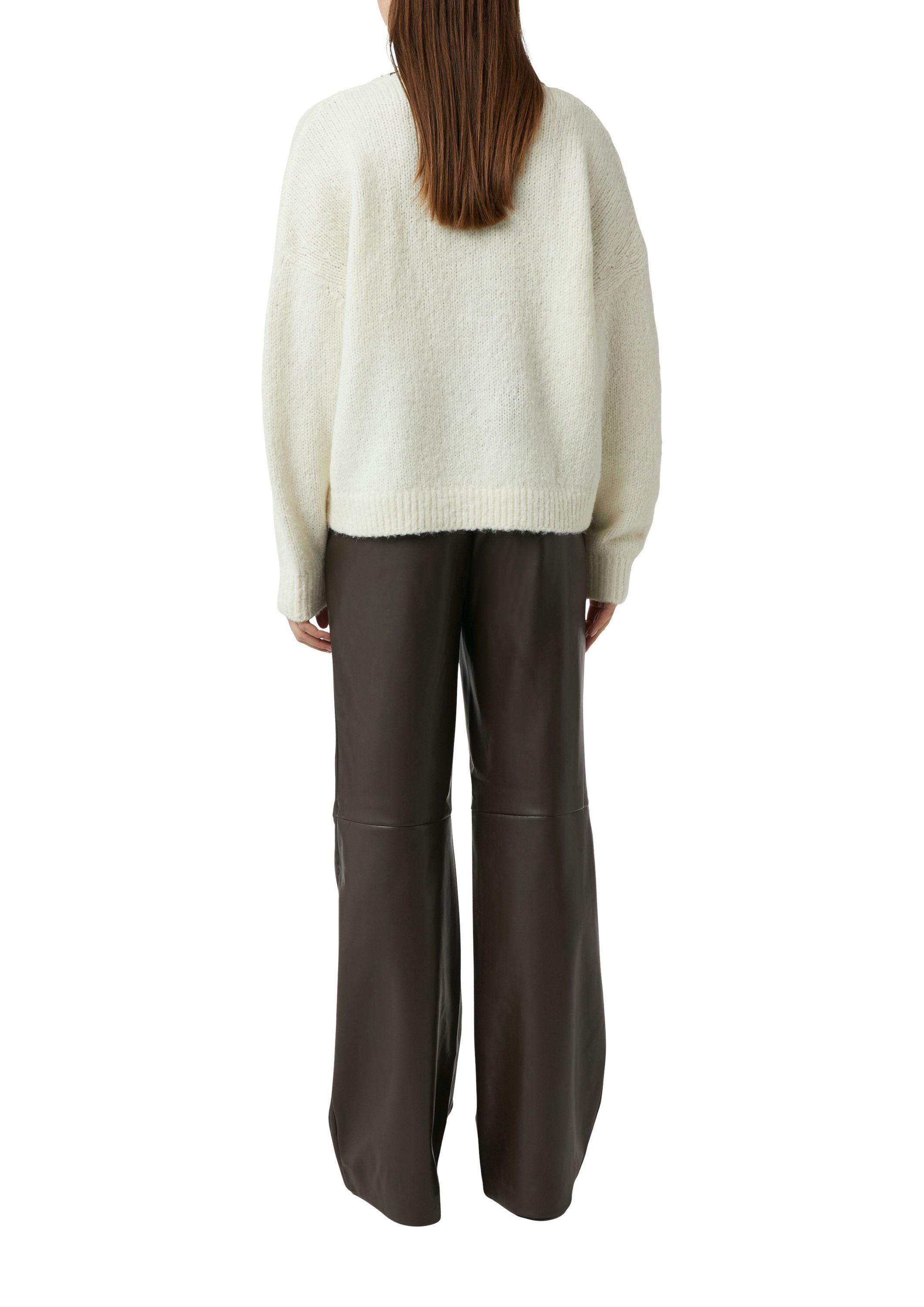 Strickpullover aus Wollmix - 0403-WHITE - Creme