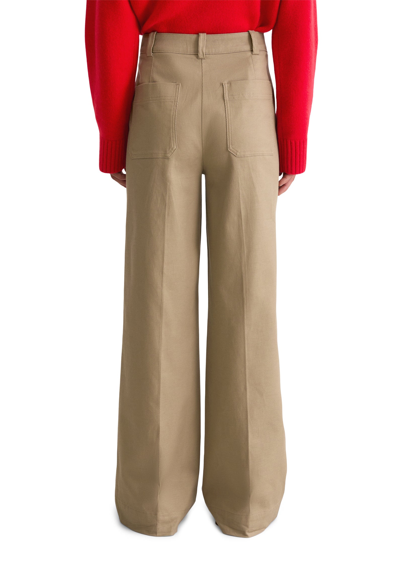 Bundfaltenhose Wide Leg - 750-dusty earth - Beige