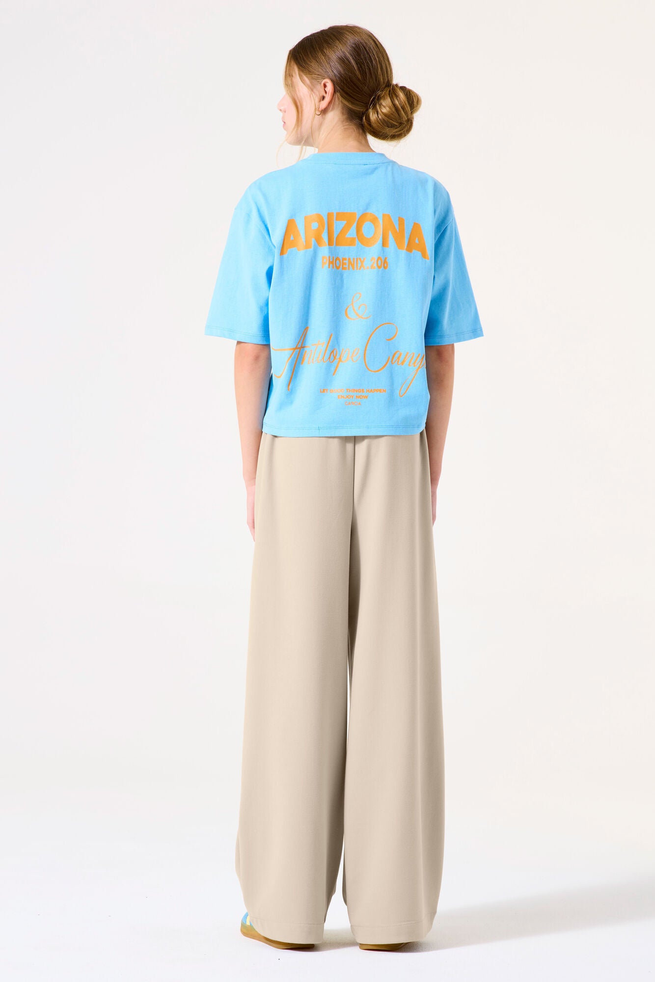 Joggpants Wide Leg - 5774-sandstone - Beige