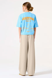 Joggpants Wide Leg - 5774-sandstone - Beige