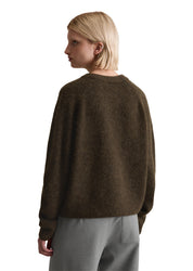 Strickpullover aus Wollmix - 1418-Black Espresso - Braun