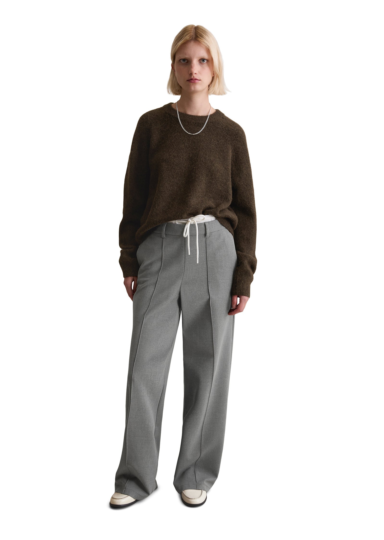 Strickpullover aus Wollmix - 1418-Black Espresso - Braun