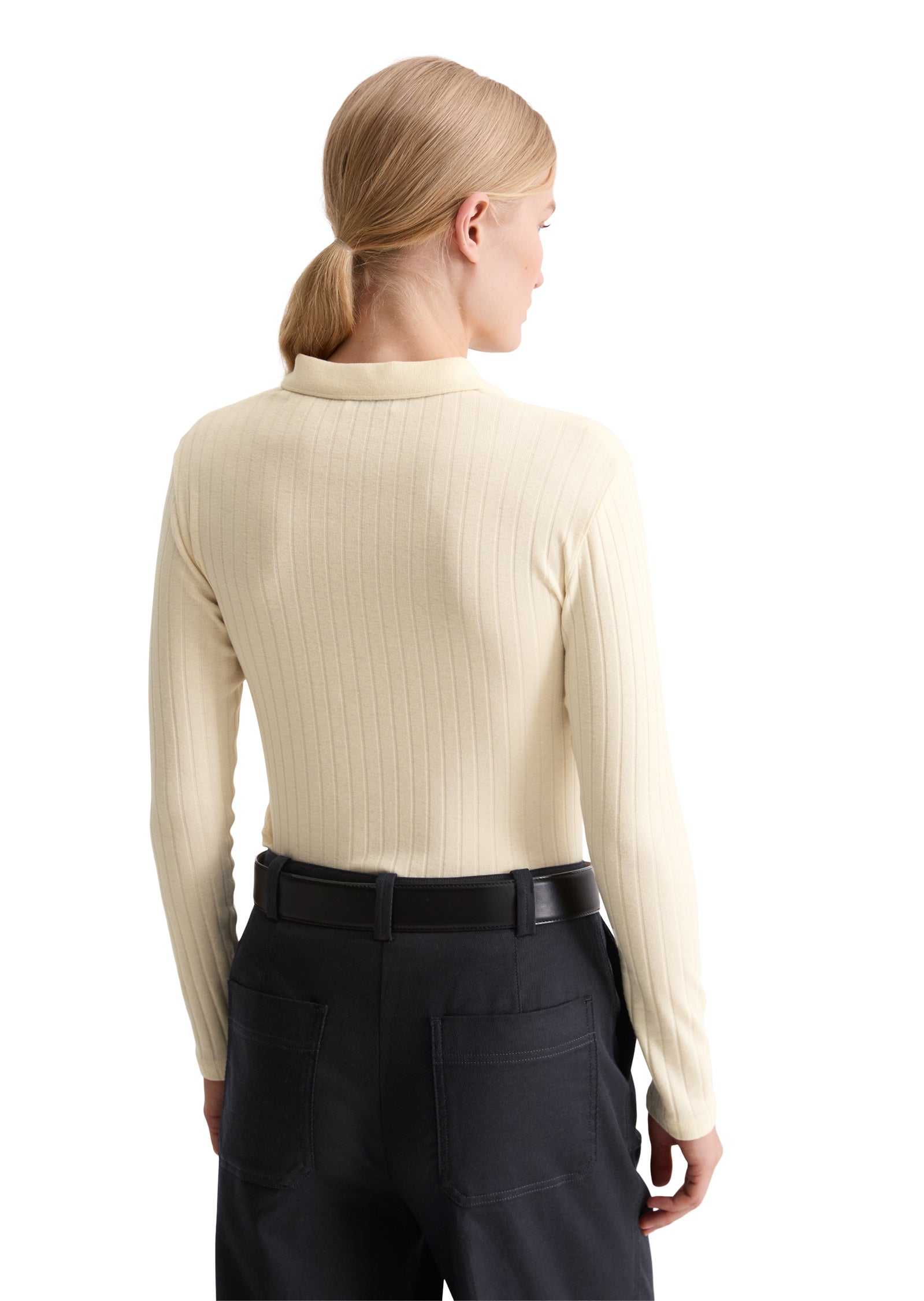 Poloshirt aus Baumwollmix - 143-raw cream - Creme