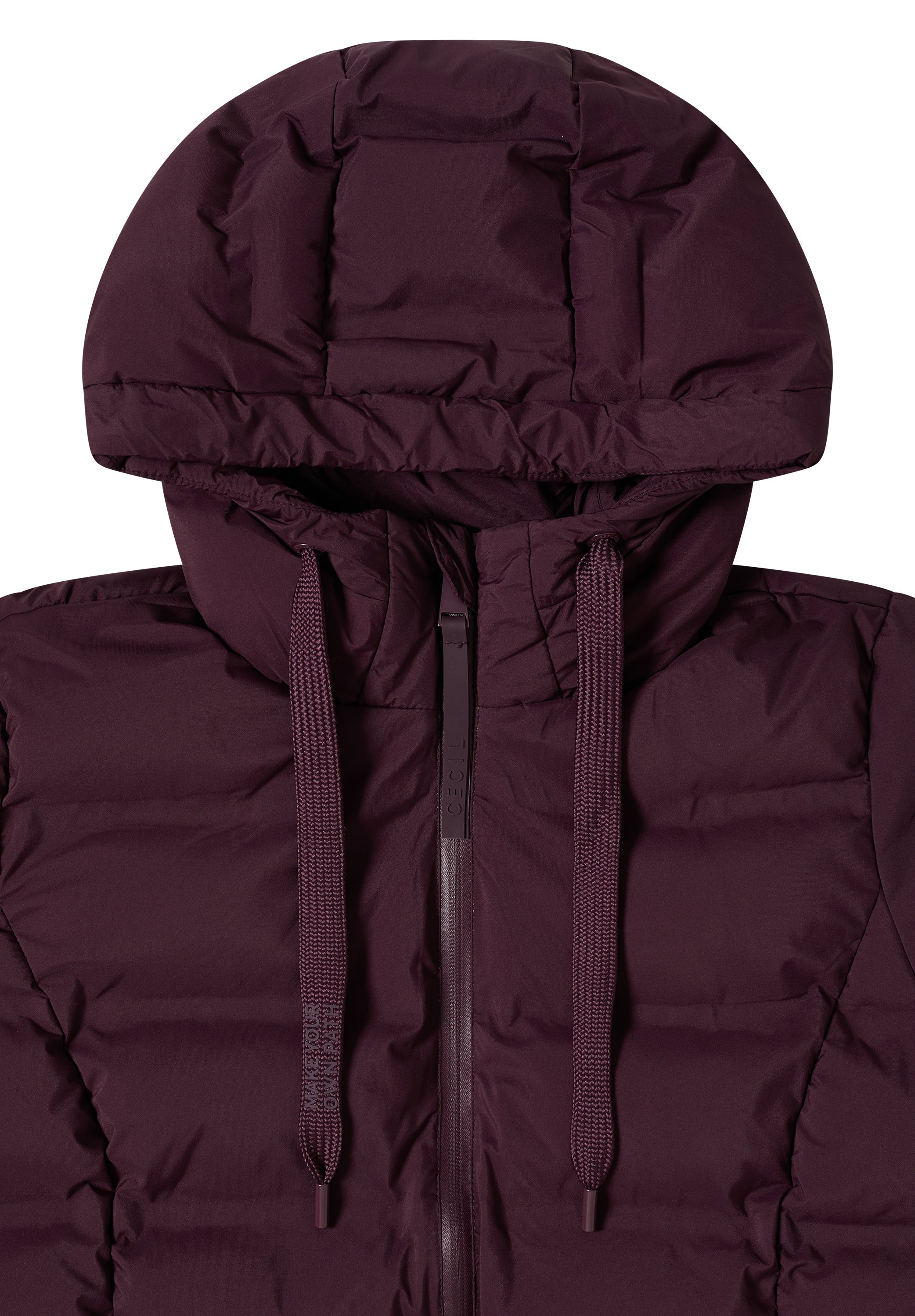 Winterjacke mit Kapuze - 16544 dark plum - Rot