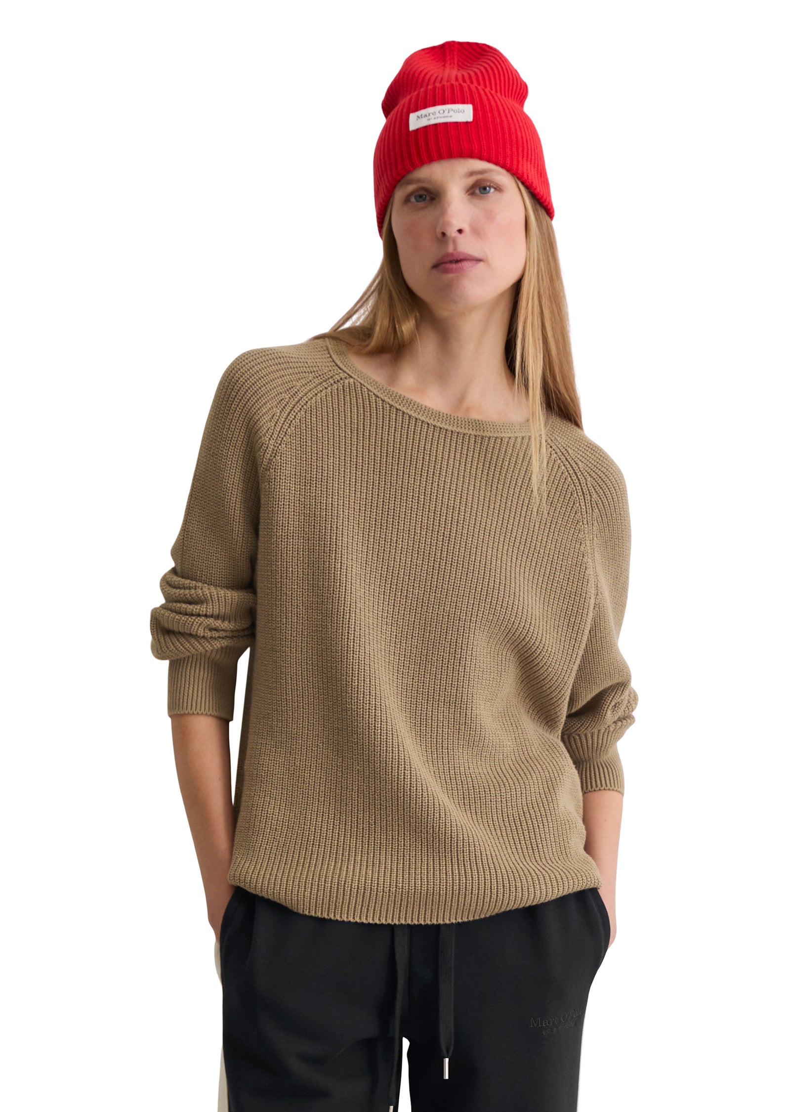 Strickpullover aus Baumwolle - 1724-Soft Mocca - Braun