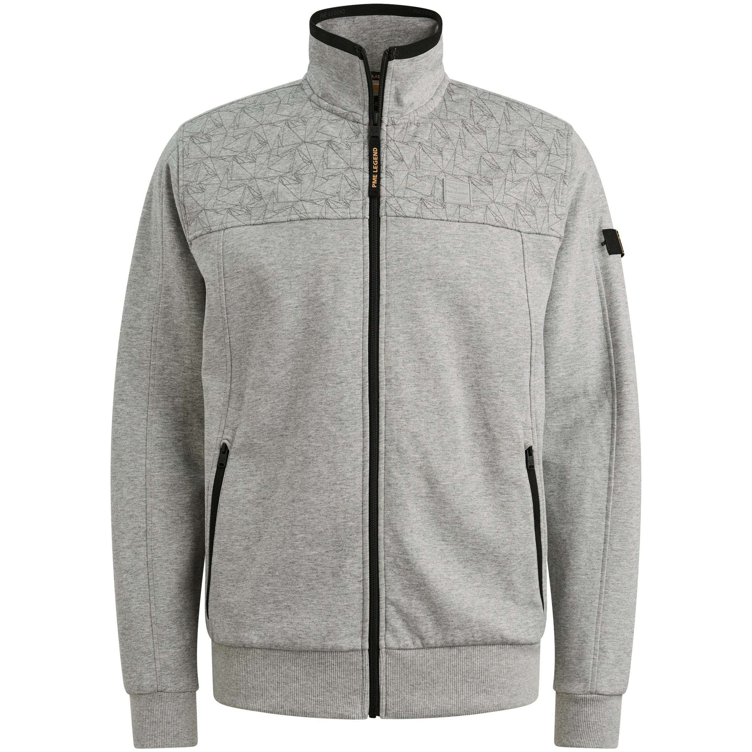 Sweatjacke Regular Fit - 921-Light Grey Melee - Grau
