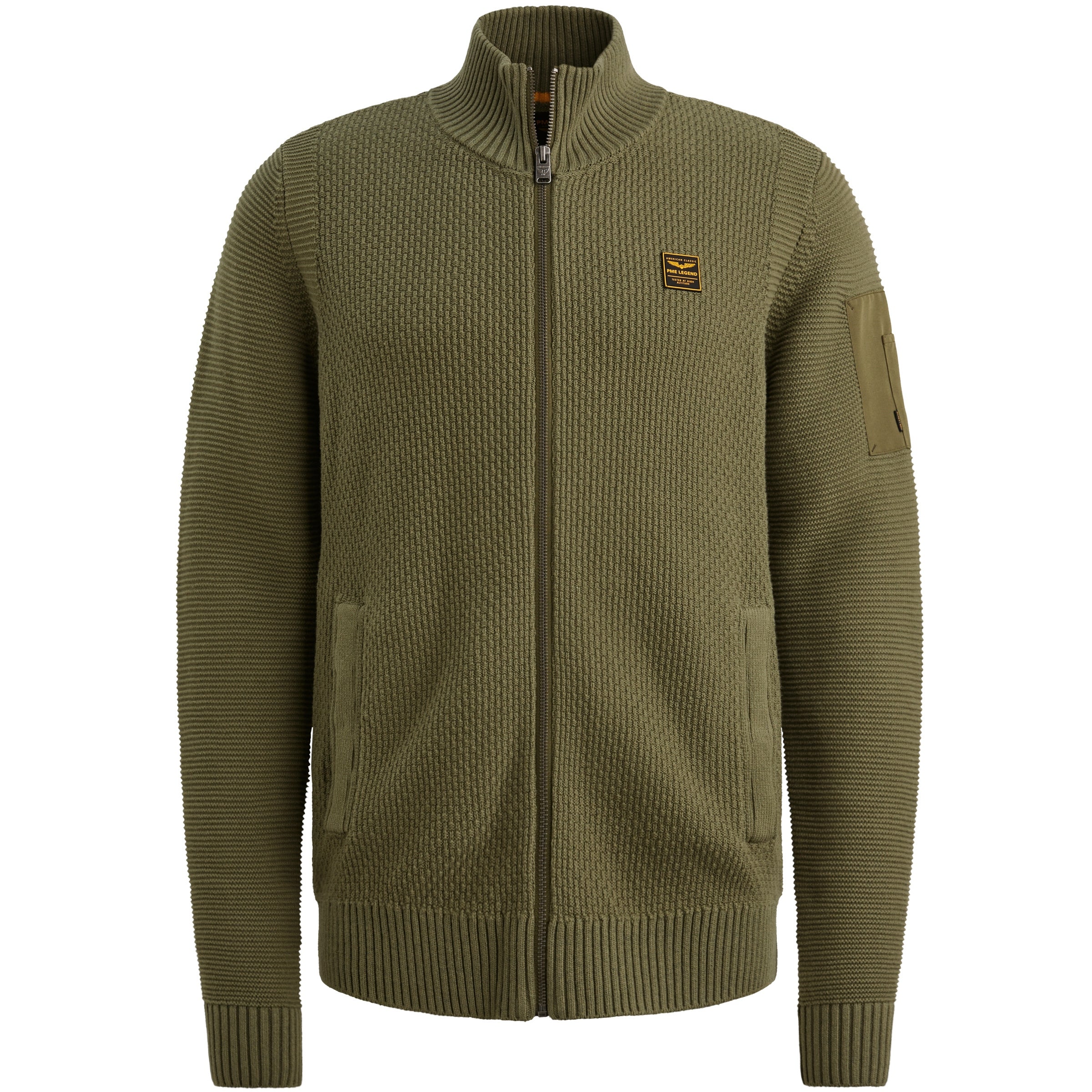 Strickpullover aus Baumwolle - 6213-Four Leaf Clover - Grün