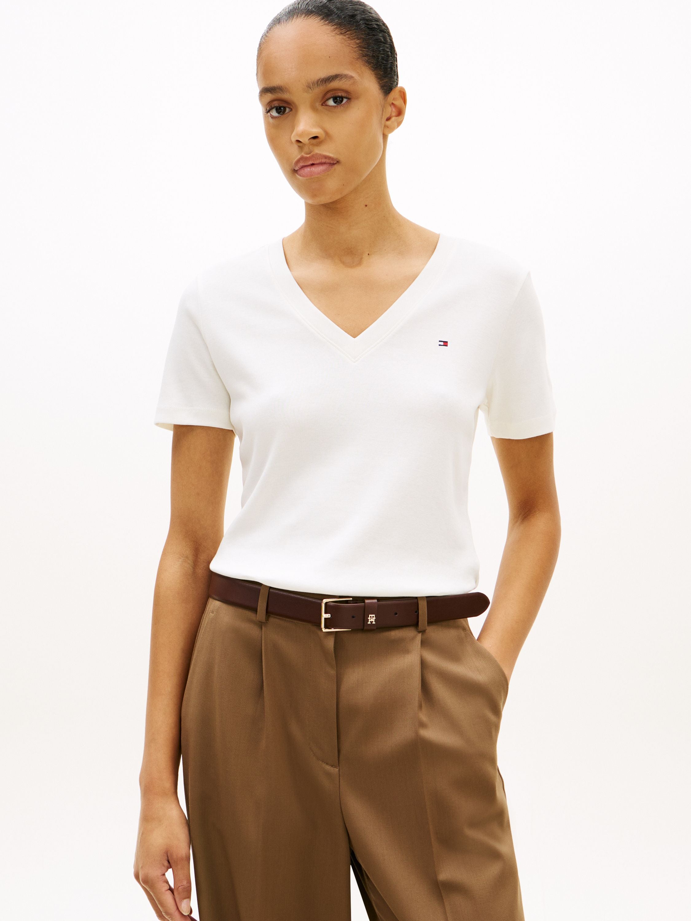 T-Shirt CODY Slim Fit - 02Z-WHITE - Weiß