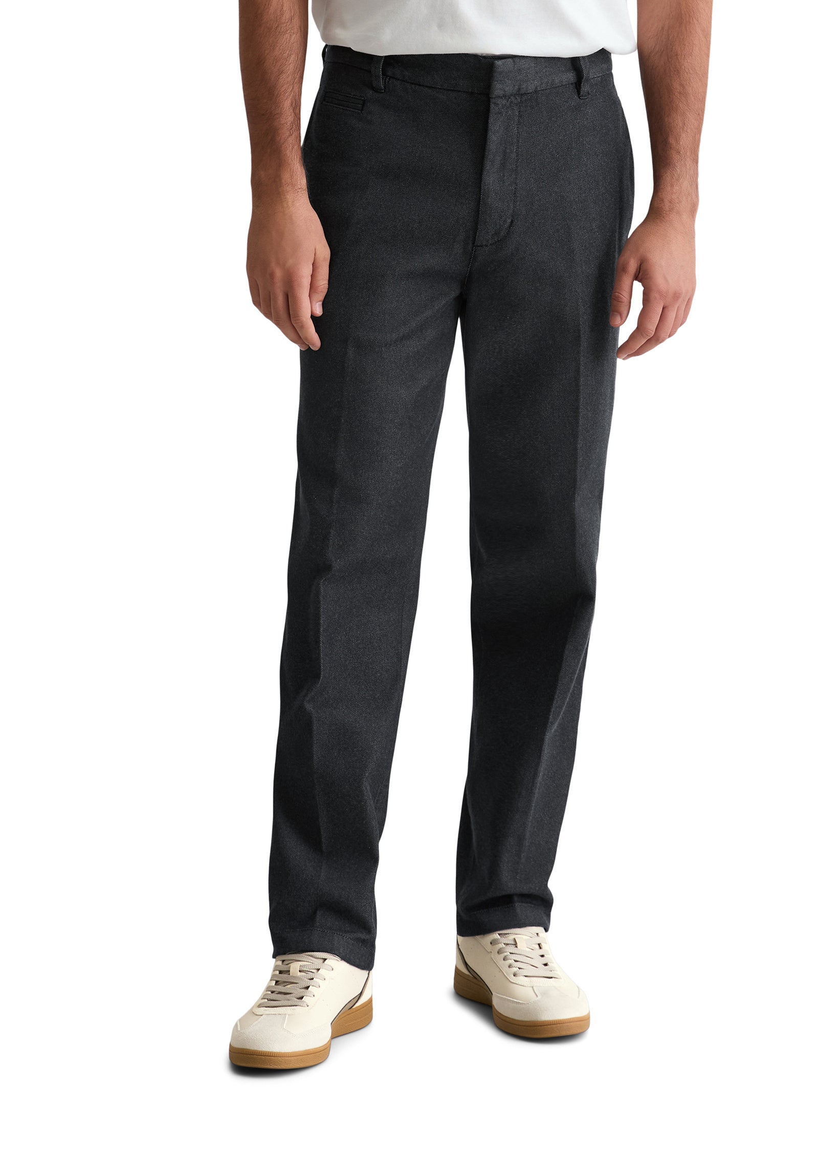 Bügelfaltenhose Straight Leg - W86-multi/ dark navy - Grau