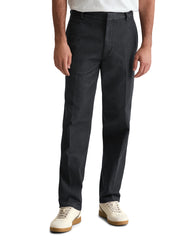 Bügelfaltenhose Straight Leg - W86-multi/ dark navy - Grau