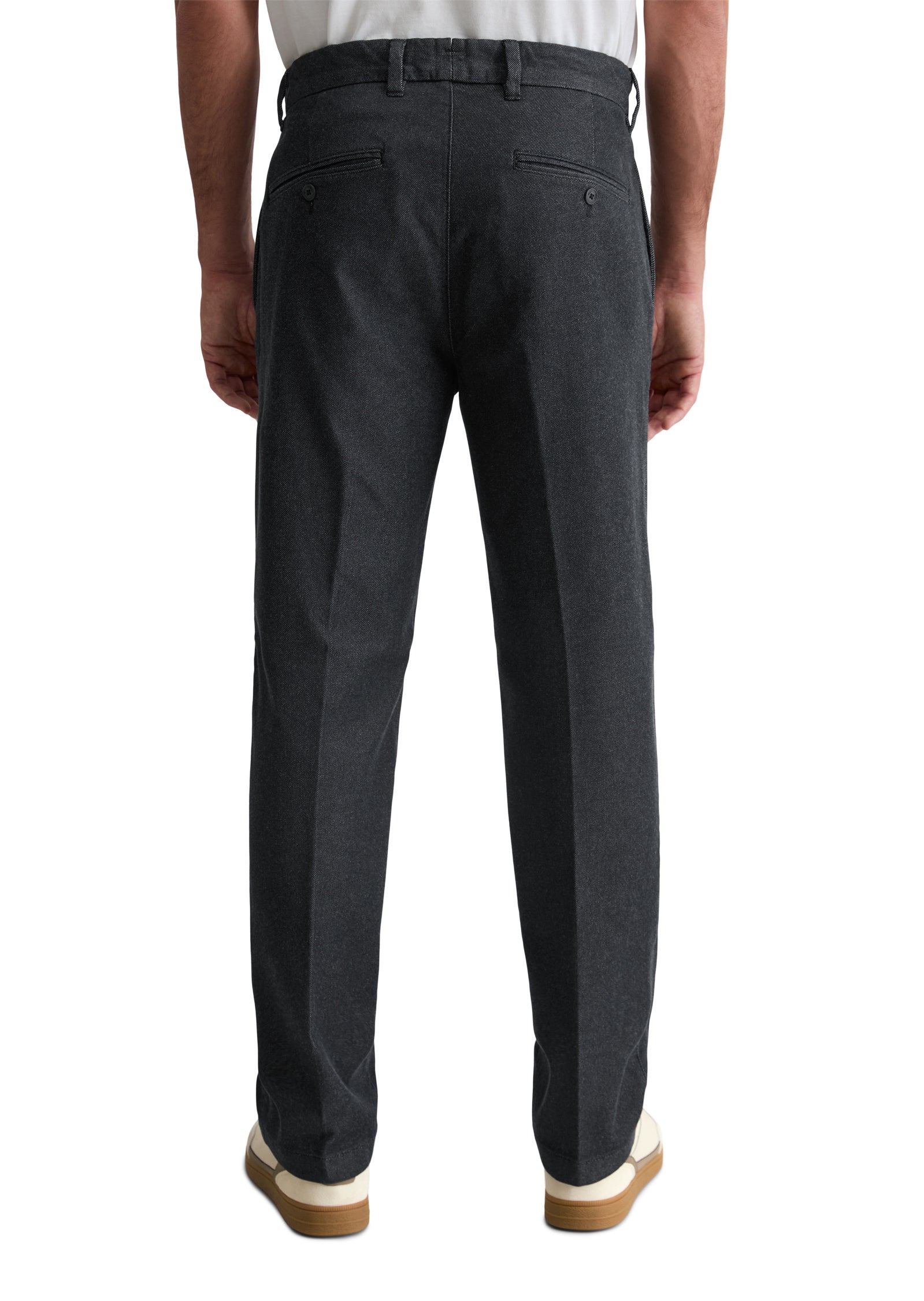 Bügelfaltenhose Straight Leg - W86-multi/ dark navy - Grau