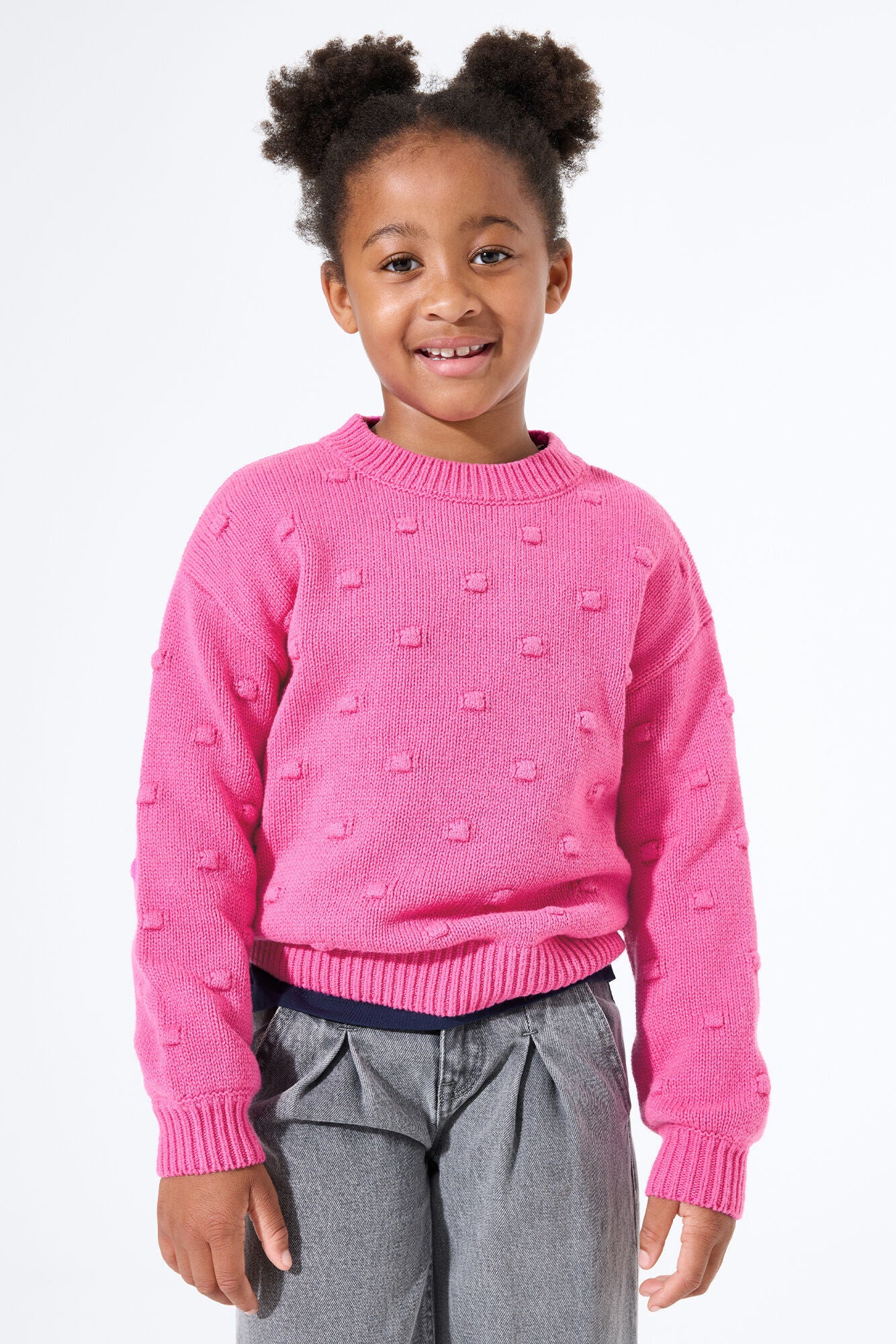 Strickpullover aus Baumwollmix - 4575-rose violet - Pink