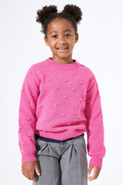 Strickpullover aus Baumwollmix - 4575-rose violet - Pink