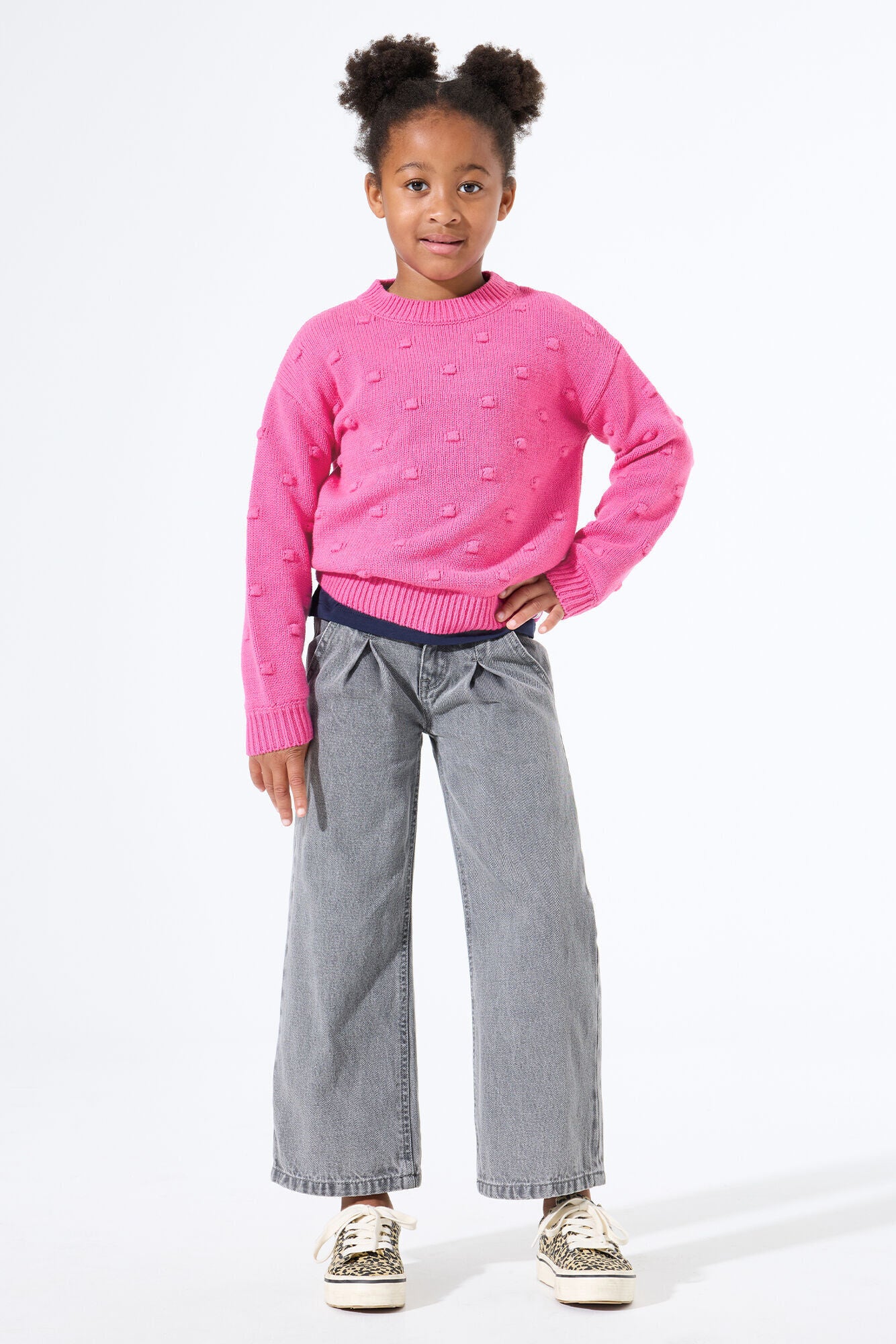 Strickpullover aus Baumwollmix - 4575-rose violet - Pink