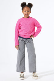 Strickpullover aus Baumwollmix - 4575-rose violet - Pink