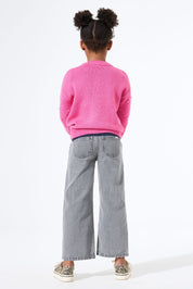 Strickpullover aus Baumwollmix - 4575-rose violet - Pink