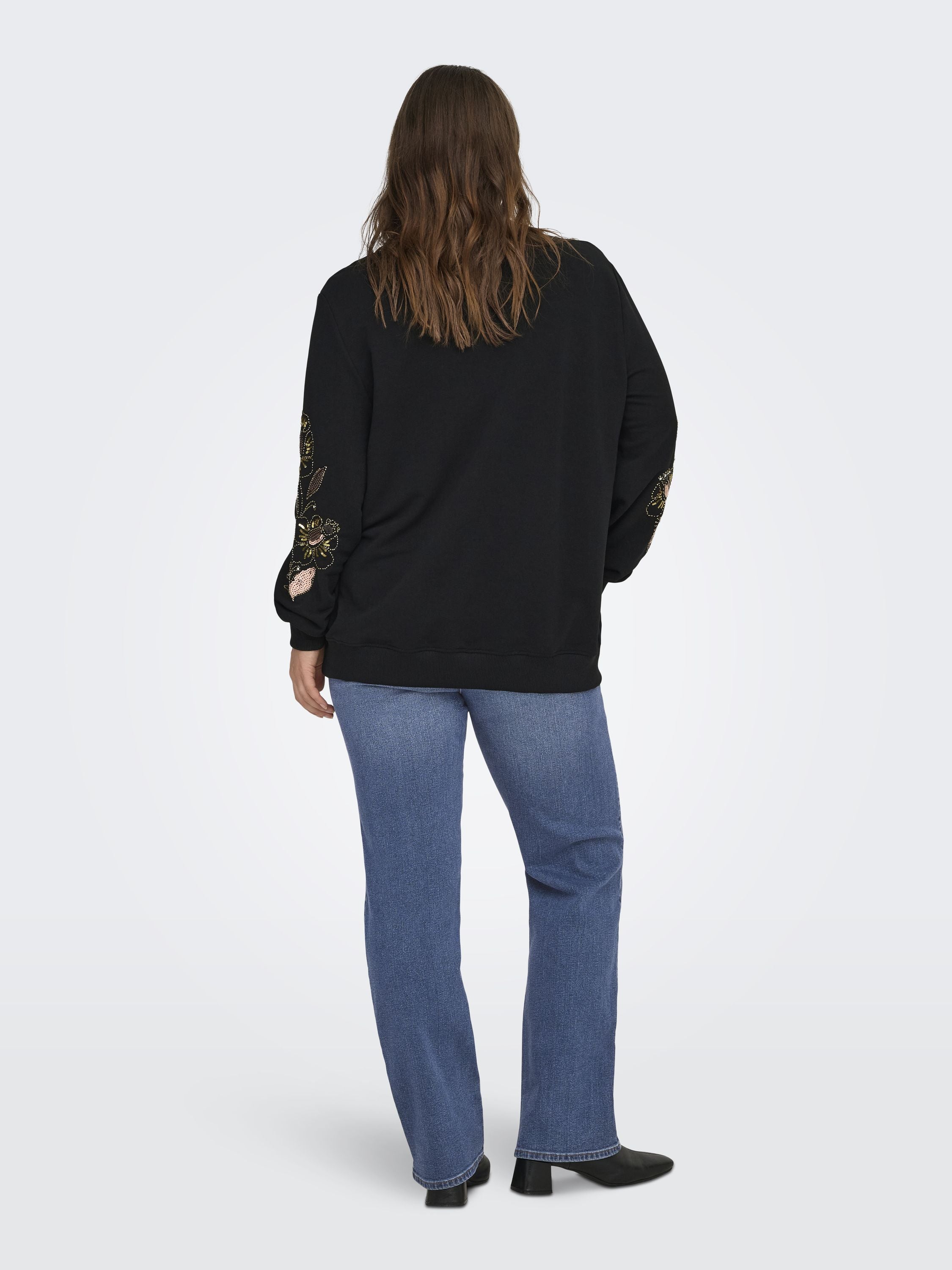 Sweatshirt TERESA aus Baumwollmix - Black - Schwarz