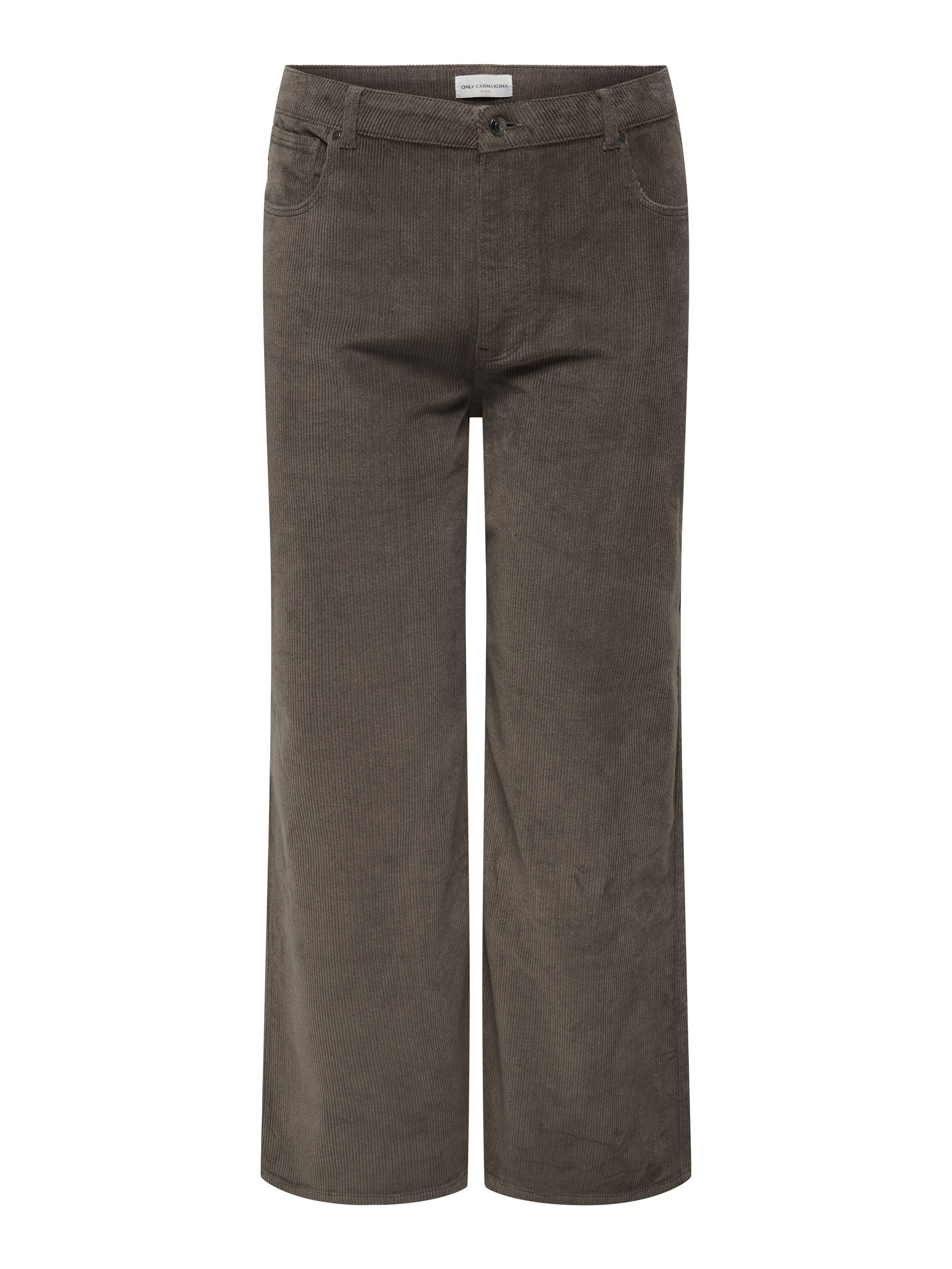 Cordhose Wide Leg - Morel - Braun