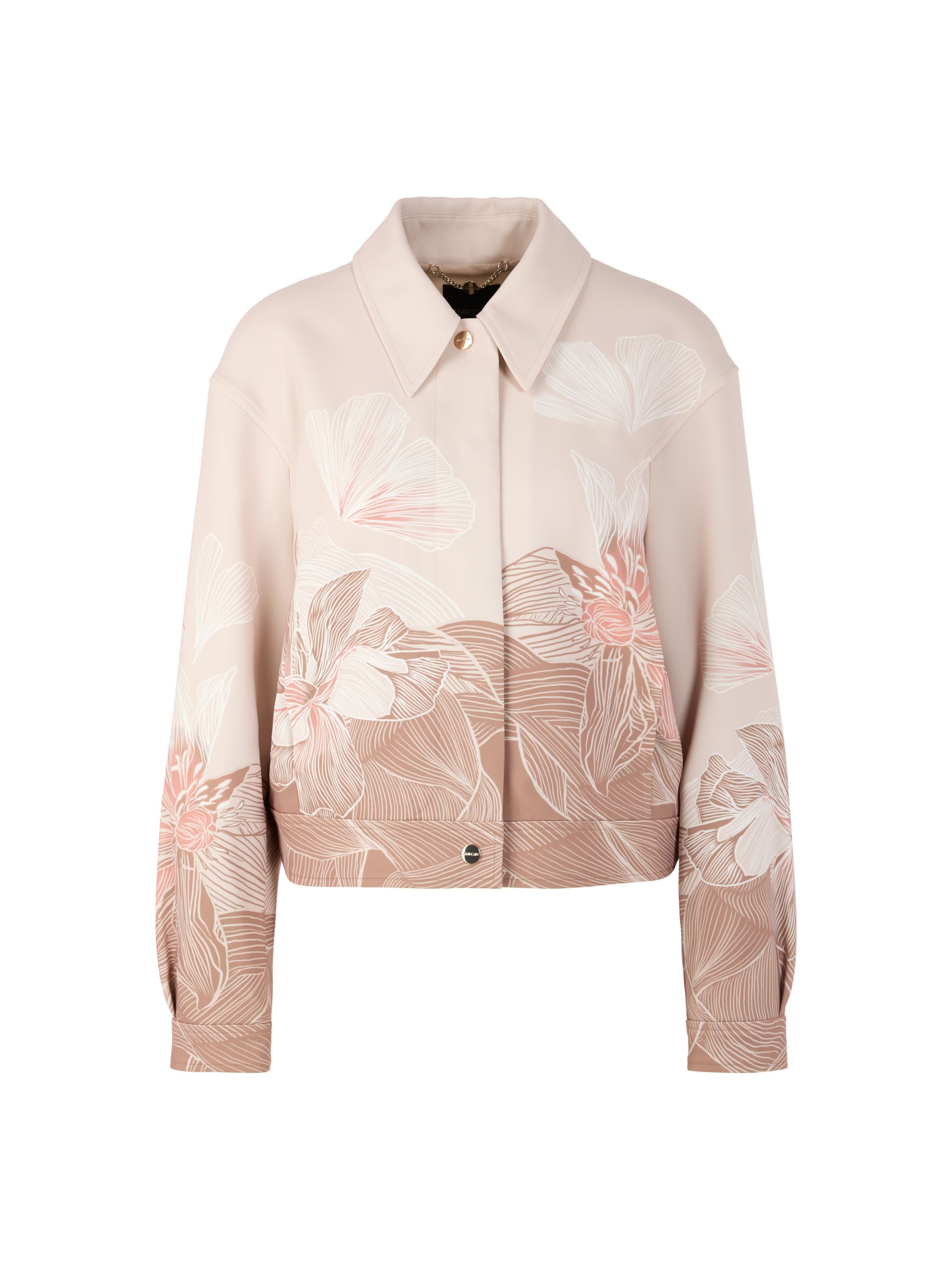 Bomberjacke mit aufliegendem Kragen - 619 - Beige